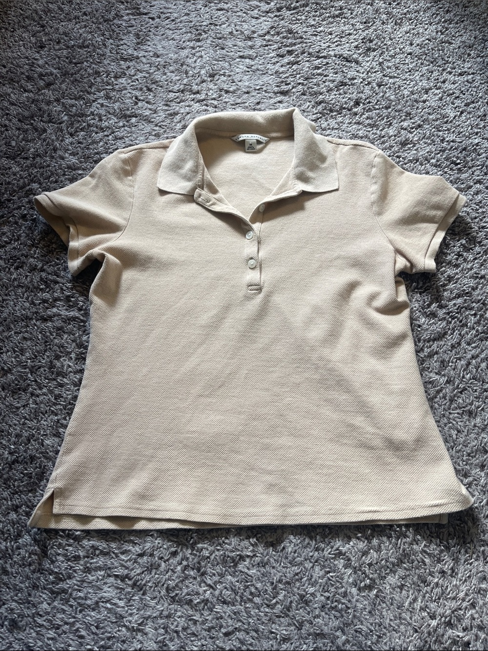 🎉 3 for $25 🎉 Banana Republic Short Sleeve Polo Shirt in Beige